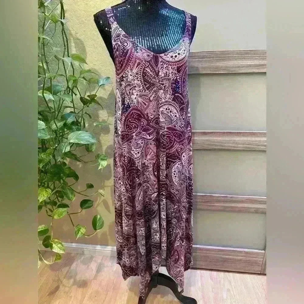 Spence Paisley Handkerchief Midi Dress size S 🌺💖🌺